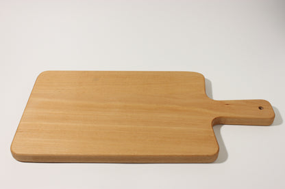 Schneidebrett 40cm x 20cm x 1.7cm mit Griff Buche