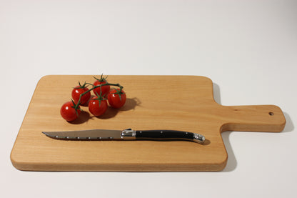 Schneidebrett 40cm x 20cm x 1.7cm mit Griff Buche